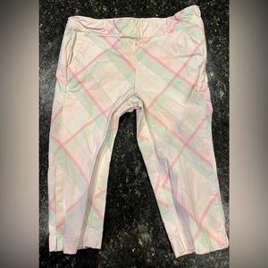 Adorable Perfect Condition Janie and Jack Plaid 2T Girls Capri Pants